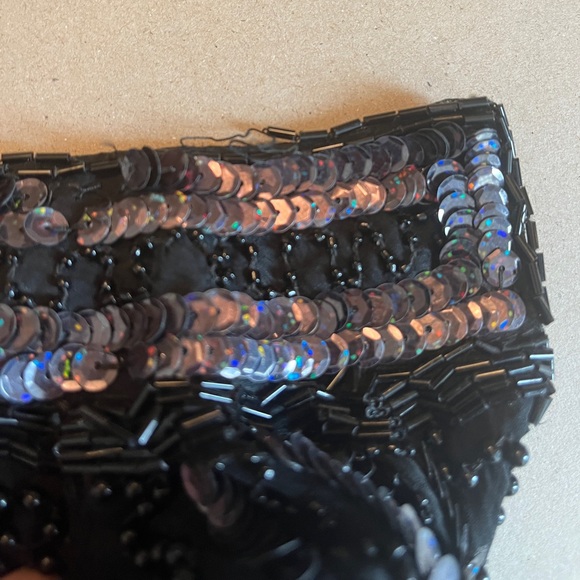 Jakelin Silk Sleeveless Beaded Gown with High Neck, Keyhole Front, and Open Back - Picture 14 of 14